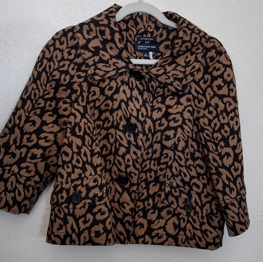 Jones New York Cheetah Blazer